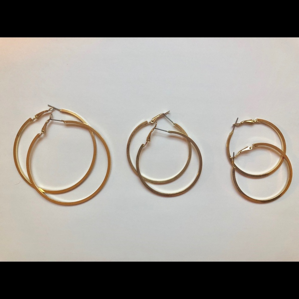 Urban Outfitters Gold Hoop Set